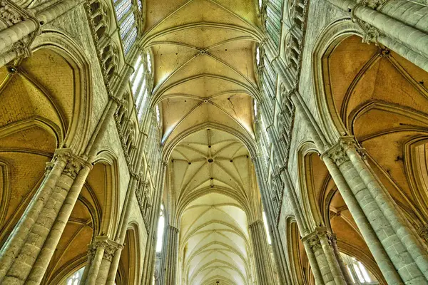 Amiens Fransa Nisan 2017 Notre Dame Katedrali — Stok fotoğraf