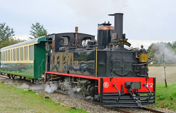 Crotoy Francia Aprile 2017 Vecchio Treno Turistico — Foto Stock