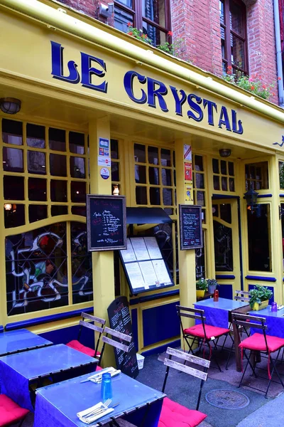 Honfleur France August 2020 Restaurant City Centre — Stock Photo, Image