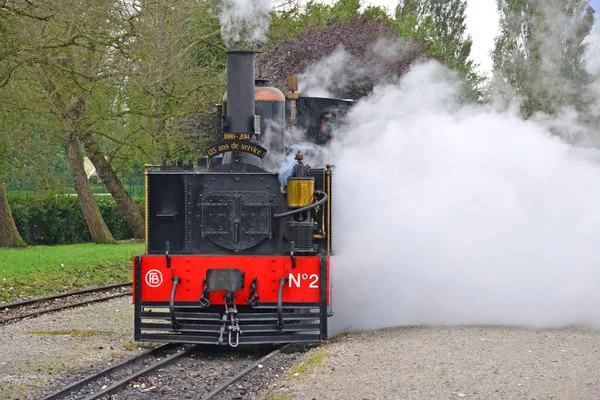 Crotoy France April 2017 Old Touristy Train — 스톡 사진