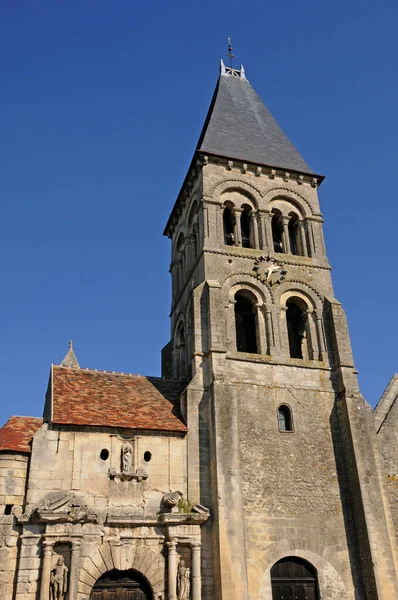 Morienval France April 2017 Abbatial Church Notre Dame — Stock Photo, Image