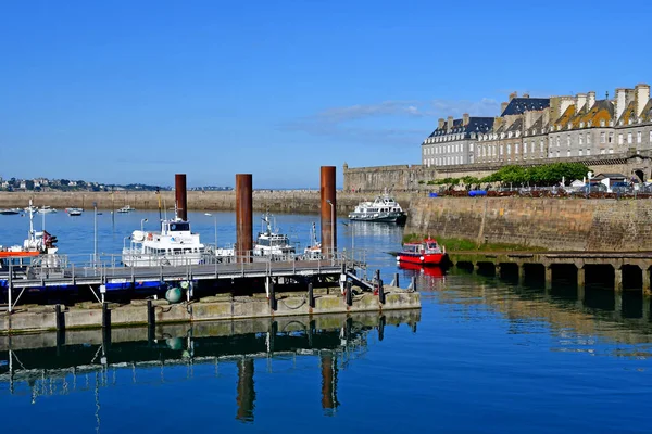 Saint Malo Francie Září 2020 Město Obehnané Zdí — Stock fotografie