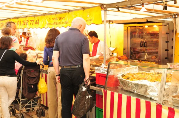 Saint Germain Laye Frankrijk April 2017 Zondagmarkt — Stockfoto