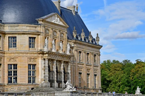 Vaux Vicomte Francie Srpen 2020 Historický Hrad Který Postavil Nicolas — Stock fotografie