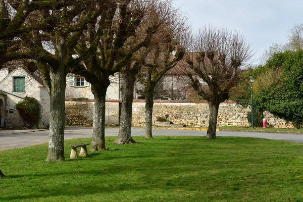 Gadancourt Frankreich Februar 2021 Das Malerische Dorfzentrum — Stockfoto