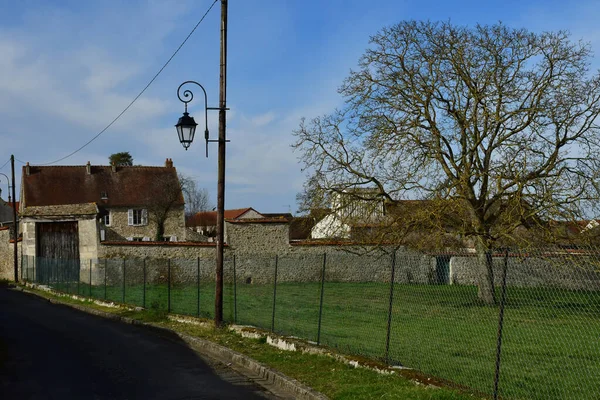 Arthies Frankrijk Februari 2021 Het Pittoreske Dorpje — Stockfoto