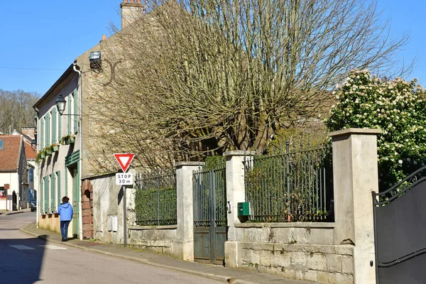 Feucherolles France March 2021 Village Centre — Stock Photo, Image