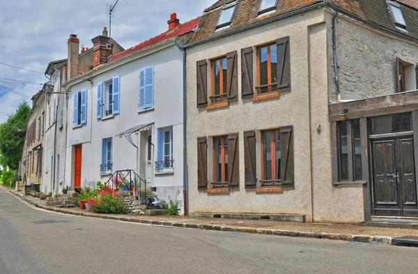 Fontenay Saint Pere France April 2017 Village Centre — Stock Photo, Image