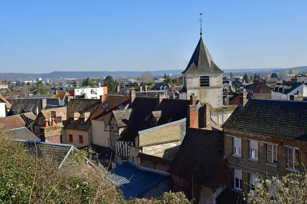 Gaillon France March 2021 City Centre — 图库照片