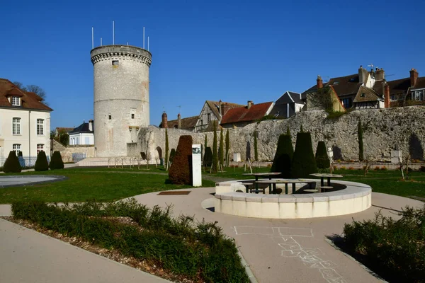 Vernon France March 2021 Archives Tower Battlements Arts Garden — Stock Photo, Image