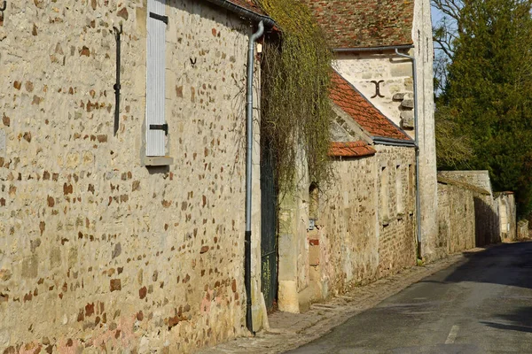 Dit Joli Village Francia Febbraio 2021 Centro Del Paese — Foto Stock