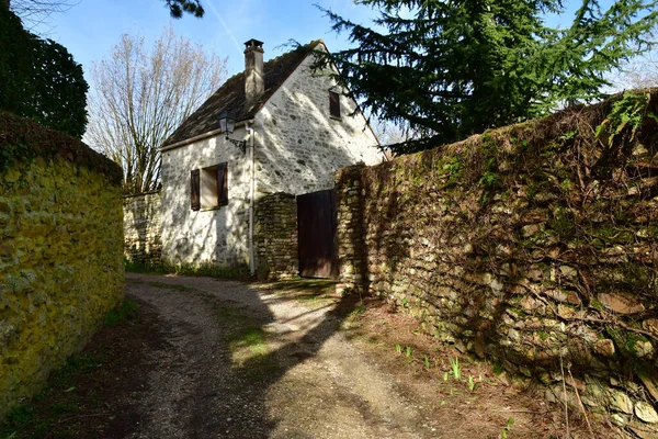 Dit Joli Village Francia Febbraio 2021 Centro Del Paese — Foto Stock