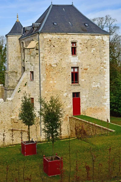 Arthies France February 2021 Castle — Stock Photo, Image