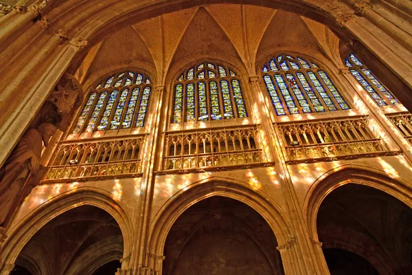 Vernon Francia Marzo 2021 Iglesia Colegiata Notre Dame — Foto de Stock