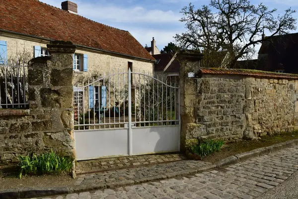 Dit Joli Village França Fevereiro 2021 Centro Aldeia — Fotografia de Stock