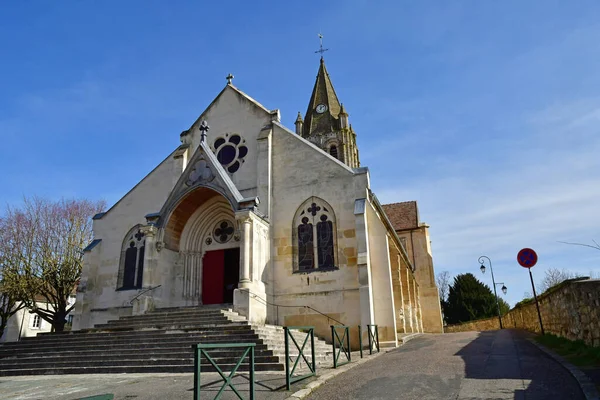 Conflans Sainte Honorine Francia Febrero 2021 Iglesia San Maclou — Foto de Stock