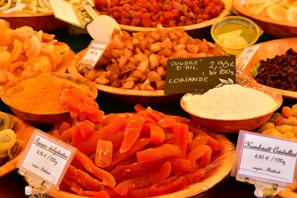 Versailles France February 2021 Candied Fruits Market — Stock Photo, Image