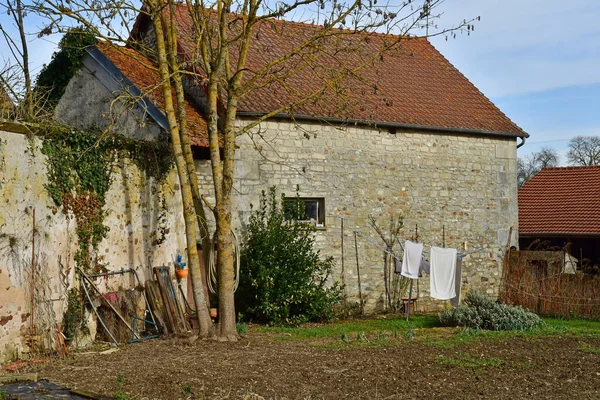 Dit Joli Village França Fevereiro 2021 Centro Aldeia — Fotografia de Stock