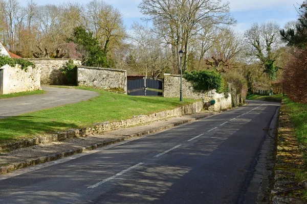 Dit Joli Village Frankreich Februar 2021 Das Dorfzentrum — Stockfoto