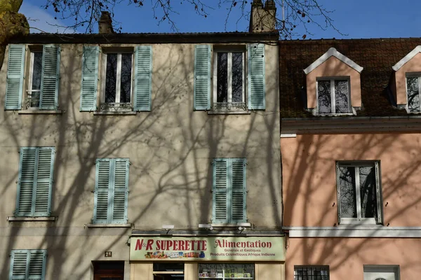 Conflans Sainte Honorine France Février 2021 Maison Près Quai Dans — Photo