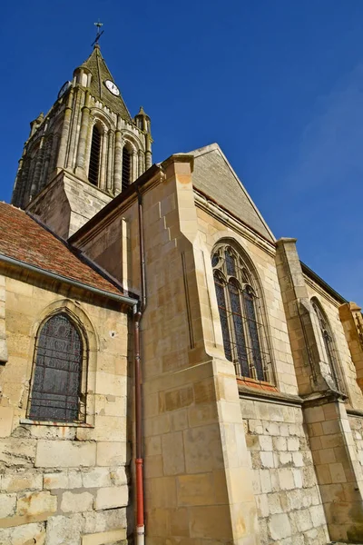 Conflans Sainte Honorine Franciaország Február 2021 Szent Maclou Templom — Stock Fotó