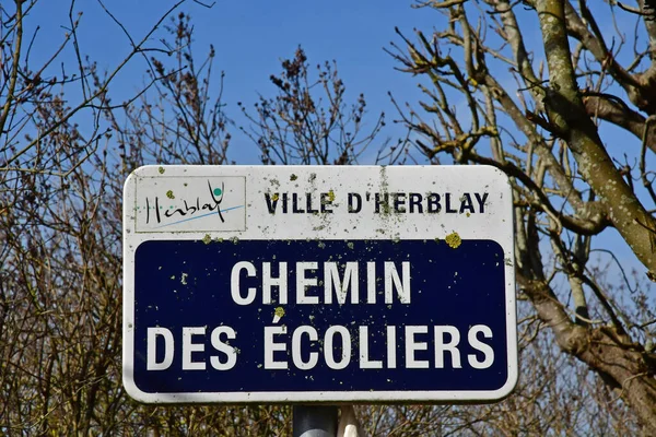 Herblay Sur Seine Francia Febrero 2021 —  Fotos de Stock
