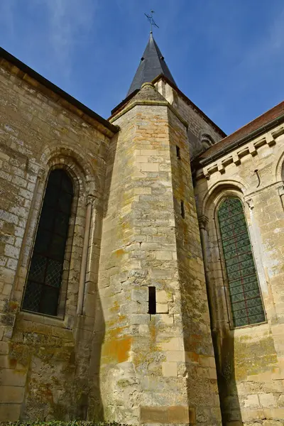 Avernes França Fevereiro 2021 Igreja São Lúcio — Fotografia de Stock