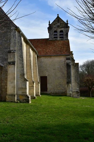 Dit Joli Village Francja Luty 2021 Kościół Notre Dame Saint — Zdjęcie stockowe