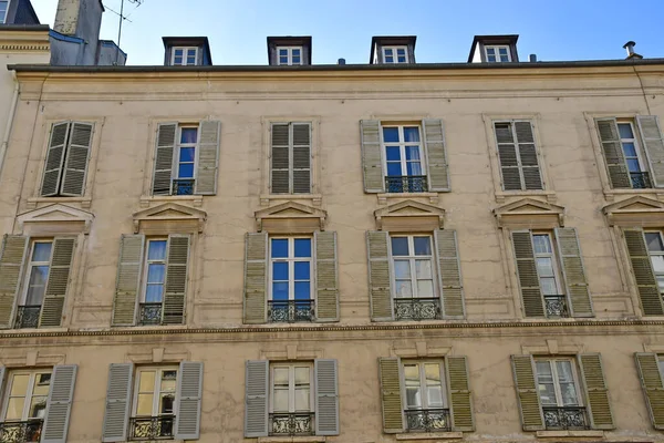 Versalhes França Fevereiro 2021 Bloco Apartamentos Centro Cidade — Fotografia de Stock