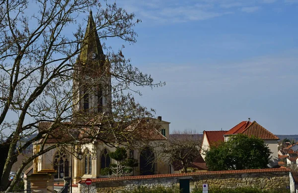 Conflans Sainte Honorine Frankrike Februari 2021 Sainte Honorine Kyrkan — Stockfoto