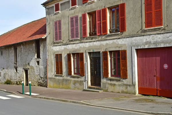 Arthies Fransa Şubat 2021 Pitoresk Köy — Stok fotoğraf