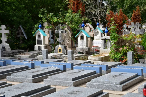 Sainte Genevieve Des Bois France Août 2020 Pittoresque Cimetière Russe — Photo