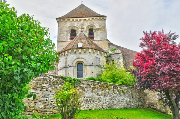 Fontenay Saint Pere Francia Abril 2017 Iglesia Saint Denis — Foto de Stock