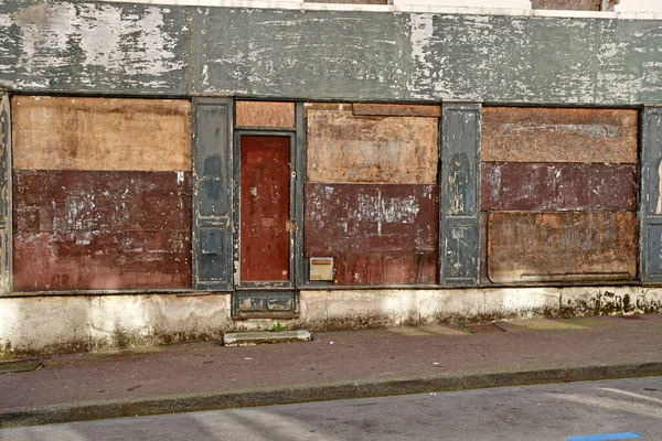 Gaillon França Março 2021 Uma Loja Abandonada Centro Cidade — Fotografia de Stock