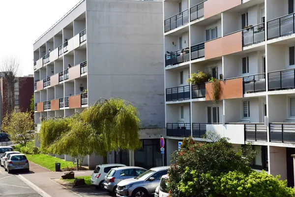 Verneuil Sur Seine França Abril 2021 Uma Casa Repouso Centro — Fotografia de Stock