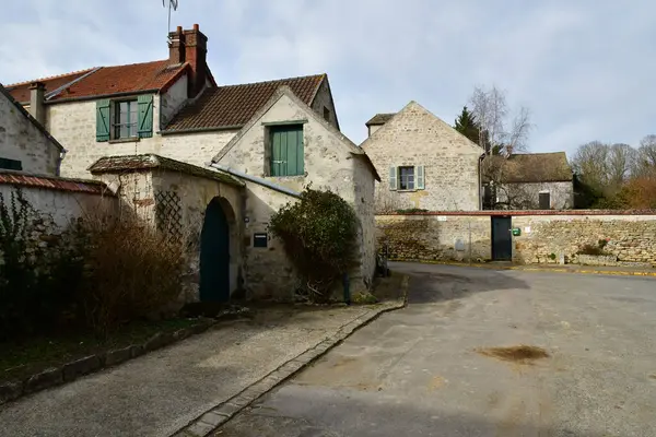 Gadancourt Frankreich Februar 2021 Das Malerische Dorfzentrum — Stockfoto