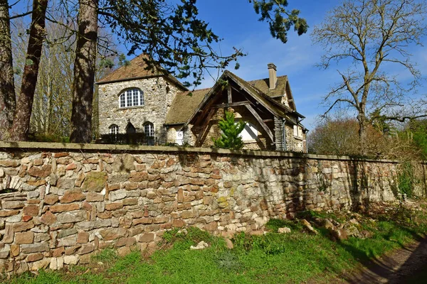 Dit Joli Village França Fevereiro 2021 Centro Aldeia — Fotografia de Stock