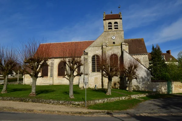 Dit Joli Village France Feb 2021 Notre Dame Saint Romain — стоковое фото