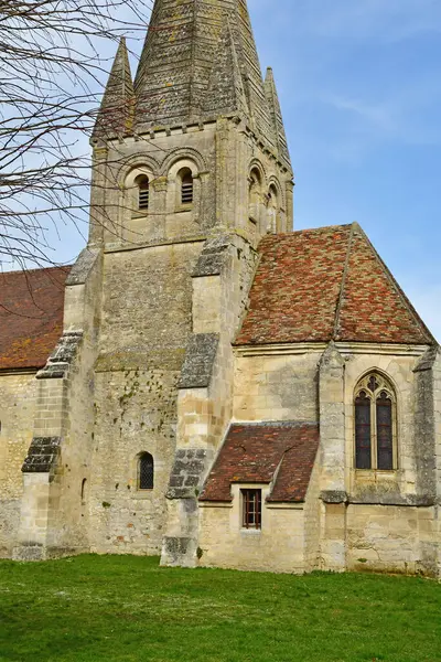 Gadancourt France February 2021 Saint Martin Church — 图库照片