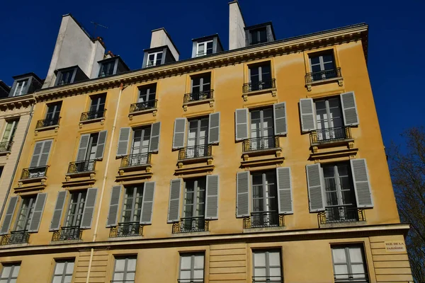 Versalhes França Fevereiro 2021 Bloco Apartamentos Centro Cidade — Fotografia de Stock