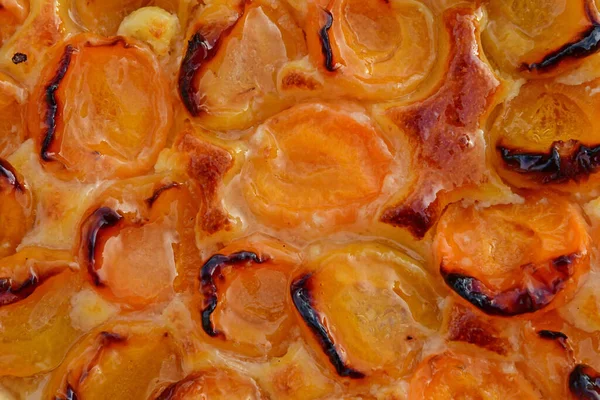 Conflans Sainte Feline France February 2021 Close Apricot Tart Cake — стоковое фото