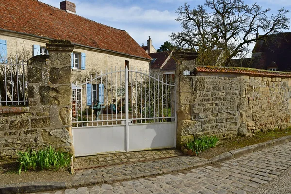 Dit Joli Village França Fevereiro 2021 Centro Aldeia — Fotografia de Stock