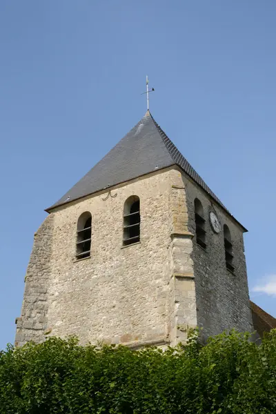 Longnes France June 2018 Saint Pierre Church — стокове фото