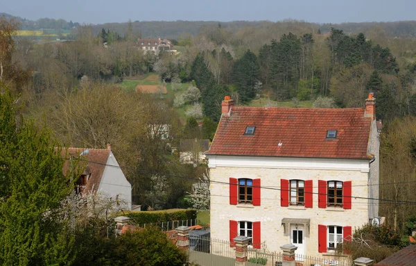 Oinville Sur Montcient France April 2017 Picturesque Village — Stock Photo, Image