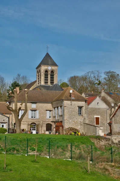 Oinville Sur Montcient Francia Abril 2017 Pintoresco Pueblo — Foto de Stock