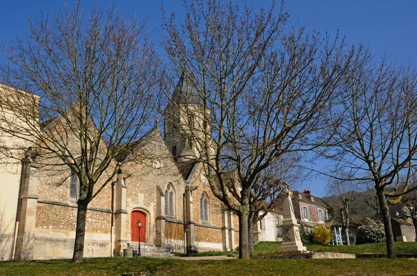 Saint Martin Garenne Fransa Haziran 2018 Resimli Aziz Martin Kilisesi — Stok fotoğraf