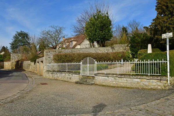 Dit Joli Village França Fevereiro 2021 Centro Aldeia — Fotografia de Stock