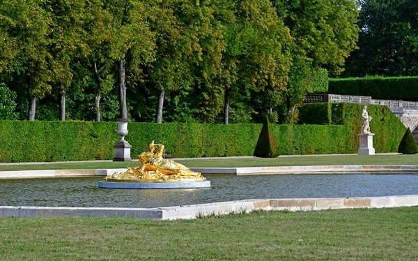 Vaux Vicomte Frankrike Augusti 2020 Den Historiska Slottsparken — Stockfoto