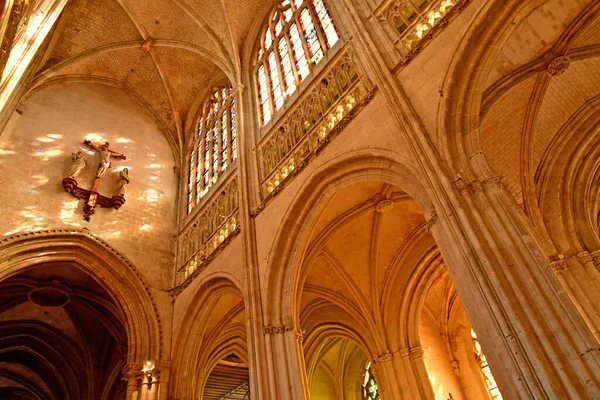 Vernon França Março 2021 Igreja Colegial Notre Dame — Fotografia de Stock