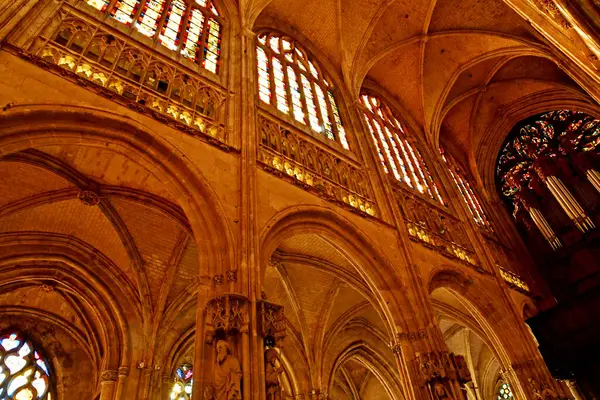 Vernon Fransa Mart 2021 Notre Dame Koleji Kilisesi — Stok fotoğraf